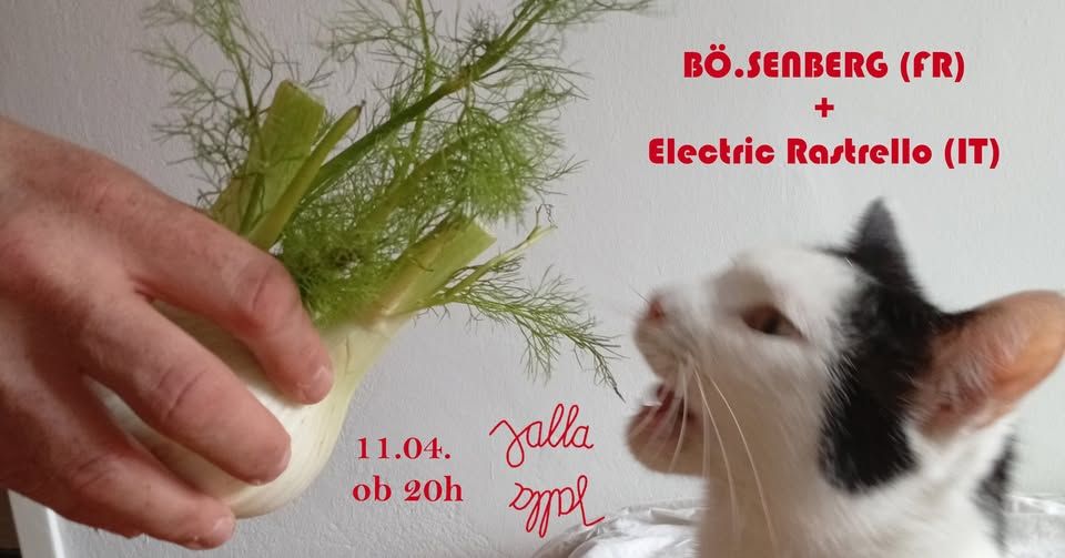 BÖ.SENBERG (FR – indus-minimal-tech) + Electric Rastrello (IT – techno, industrial, funk)