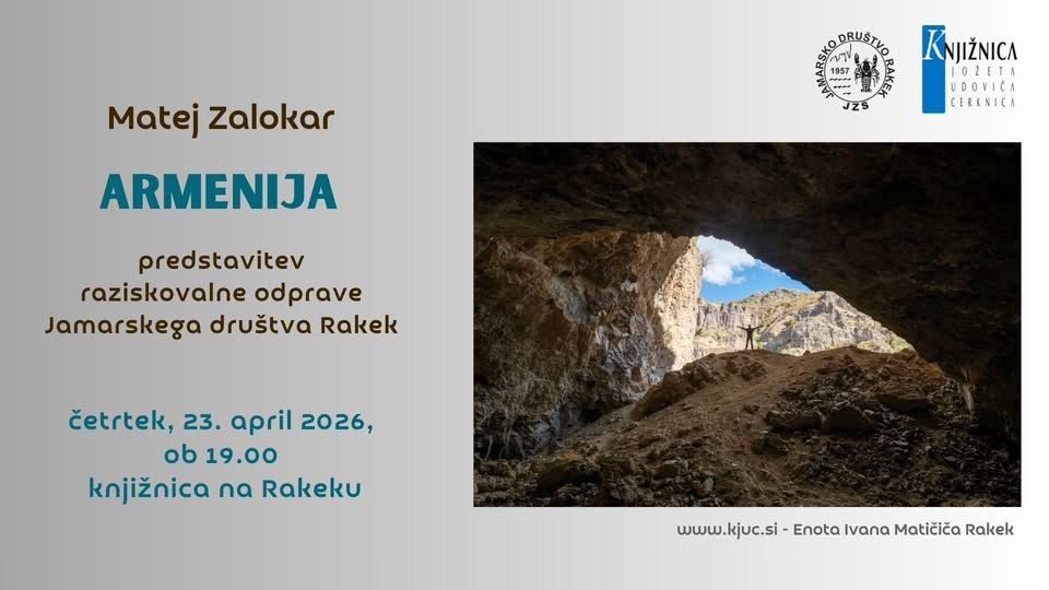 Matej Zalokar: Jamarska odprava v Armenijo - predavanje