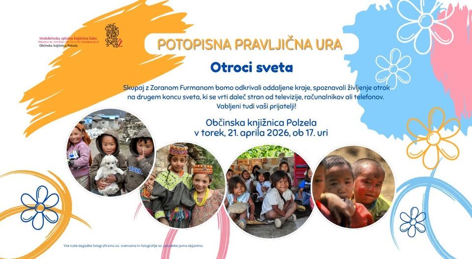 Otroci sveta - potopisna pravljična ura v Občinski knjižnici Polzela