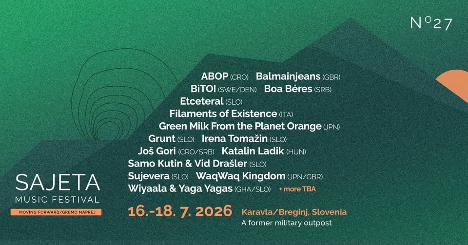 27th SAJETA MUSIC FESTIVAL, KARAVLA-BREGINJ, SLOVENIA