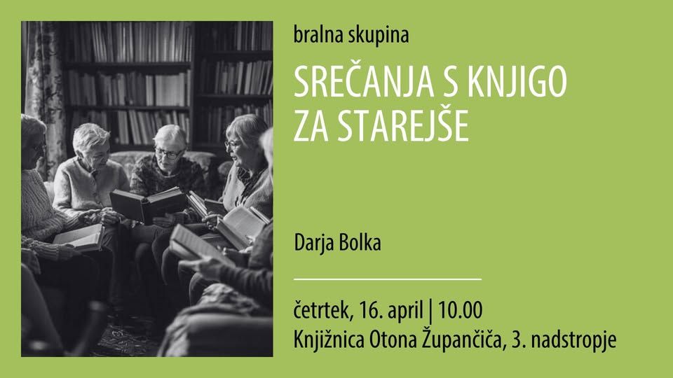 Srečanja s knjigo za starejše