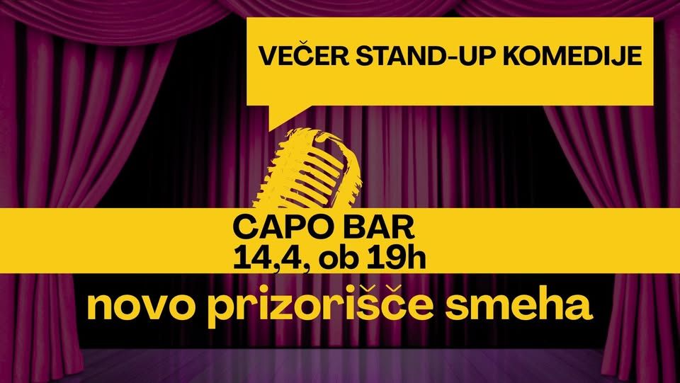 VEČER STAND-UP KOMEDIJE V CAPO BARU
