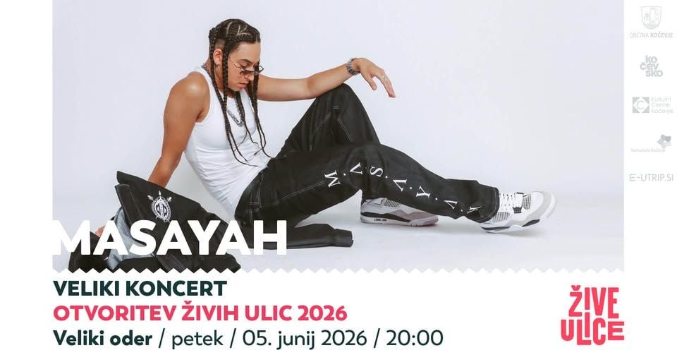 MASAYAH, koncert in otvoritev festivala ŽIVE ULICE 2026