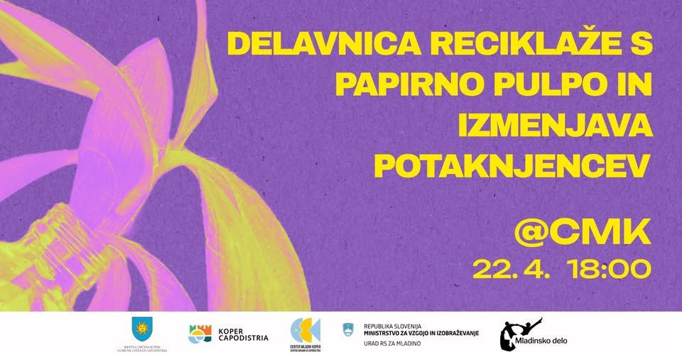 Delavnica reciklaže s papirno pulpo in izmenjava potaknjencev