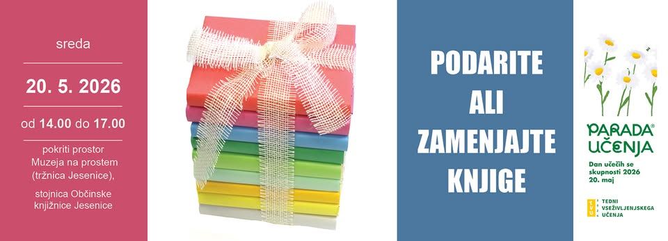 Parada učenja - Podarite ali zamenjajte knjige