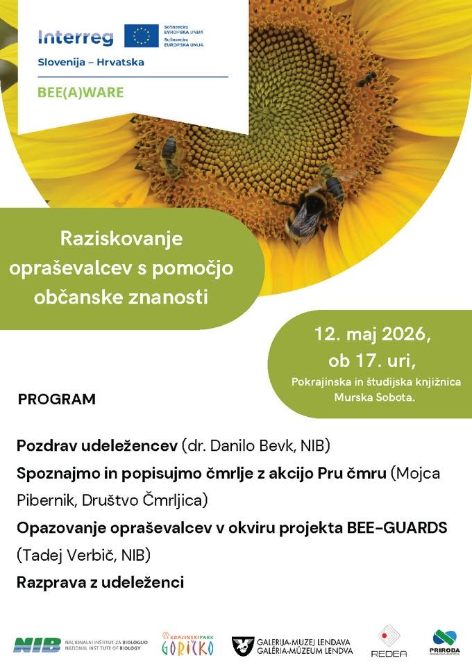 Raziskovanje opraševalcev s pomočjo občanske znanosti