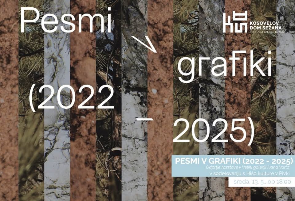 𝐏𝐄𝐒𝐌𝐈 𝐕 𝐆𝐑𝐀𝐅𝐈𝐊𝐈 (𝟐𝟎𝟐𝟐 – 𝟐𝟎𝟐𝟓), odprtje razstave v Veliki galeriji Ivana Varla