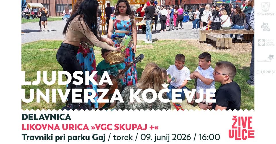 PIK – Ljudska univerza Kočevje: Likovna urica “VGC SKUPAJ +”, delavnica