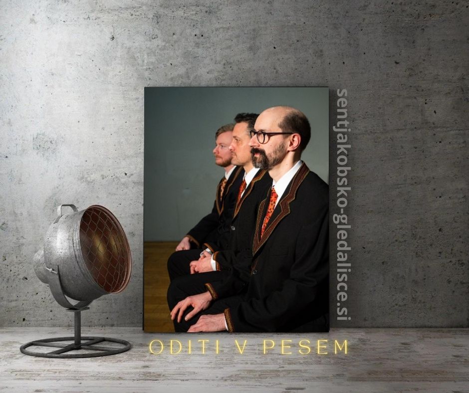 Ugledališčena uprizoritev poezije "ODITI V PESEM" v režiji Marka Skoka