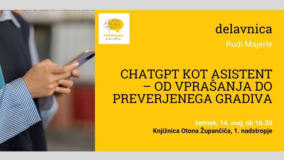 ChatGPT kot asistent – od vprašanja do preverjenega gradiva