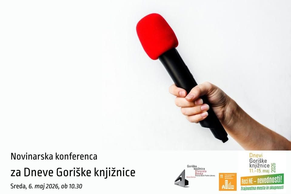 Novinarska konferenca za Dneve Goriške knjižnice